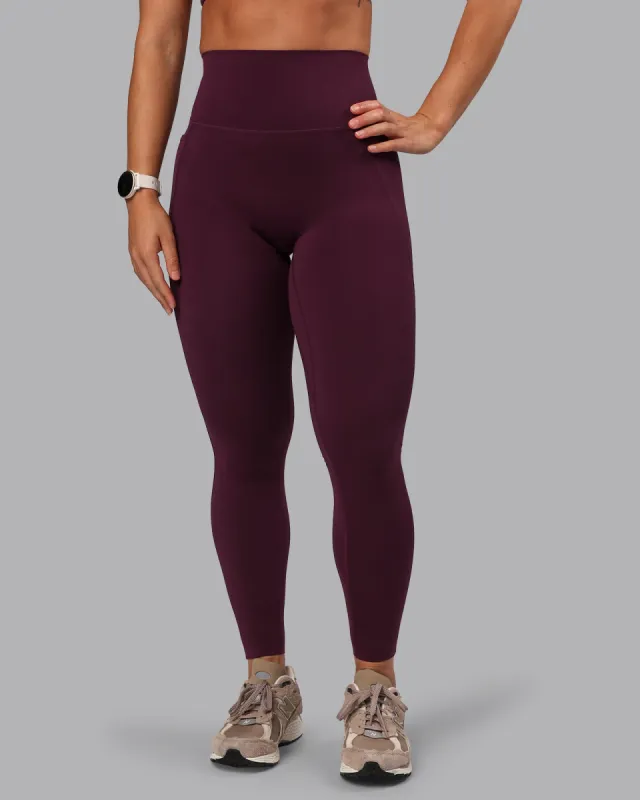 Elixir Full Length Tight With Pockets - Cherry Lacquer sold by LSKD