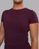Staple Cropped Tee - Cherry Lacquer sold by LSKD