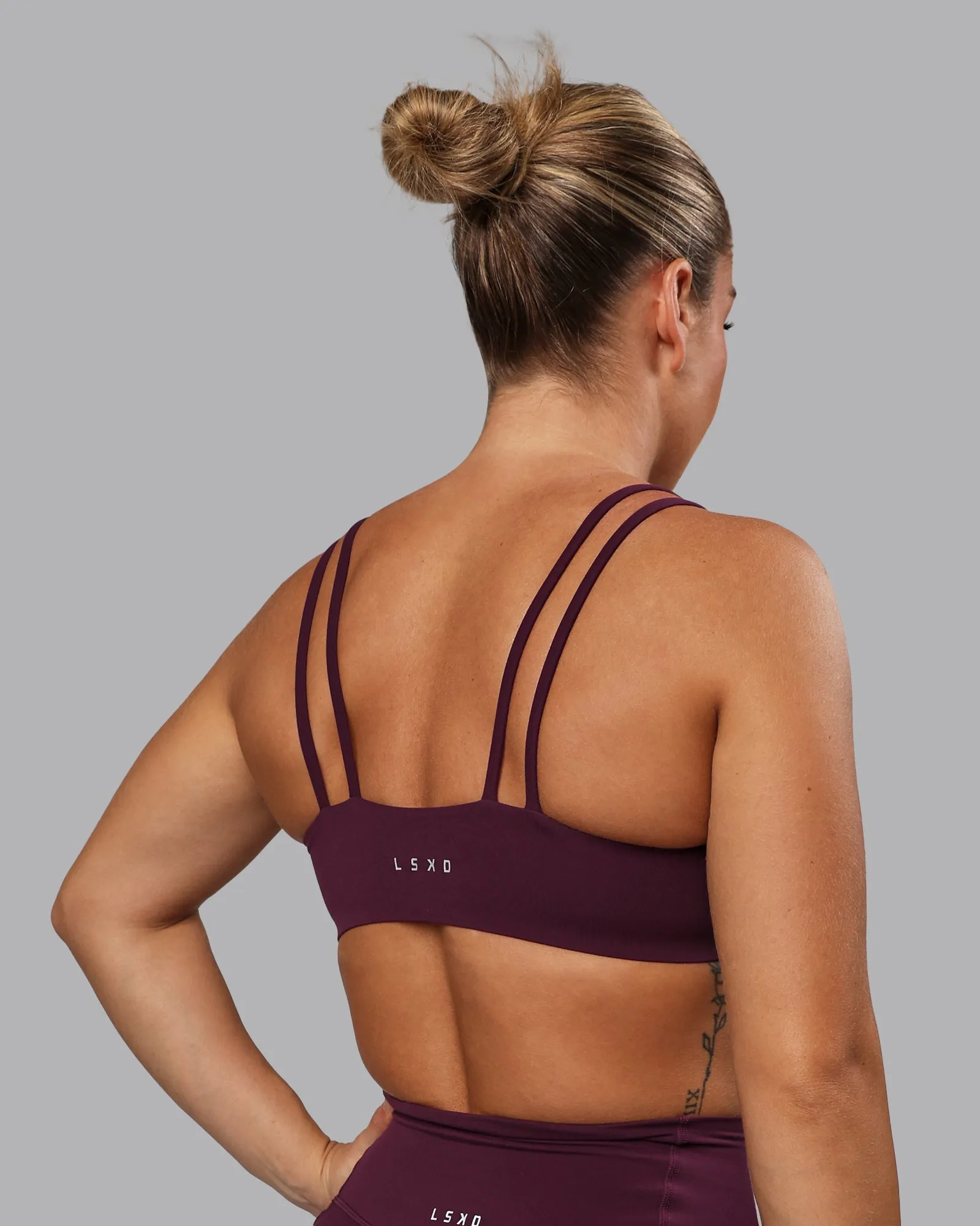 Vantage Sports Bra - Cherry Lacquer sold by LSKD product image thumbnail 2