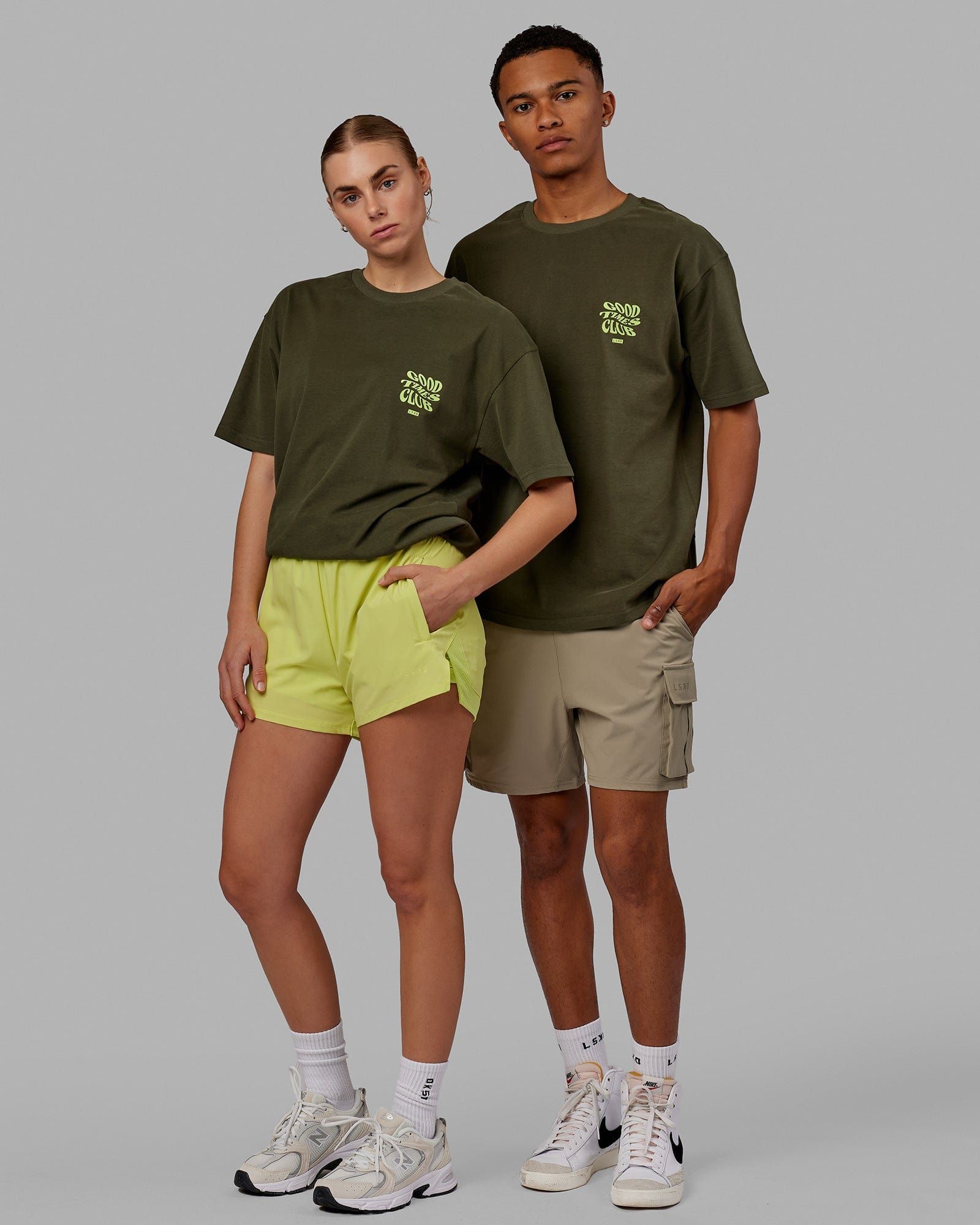 Unisex Good Times Heavyweight Tee Oversize - Forest Night-Mint sold by LSKD product image thumbnail 2