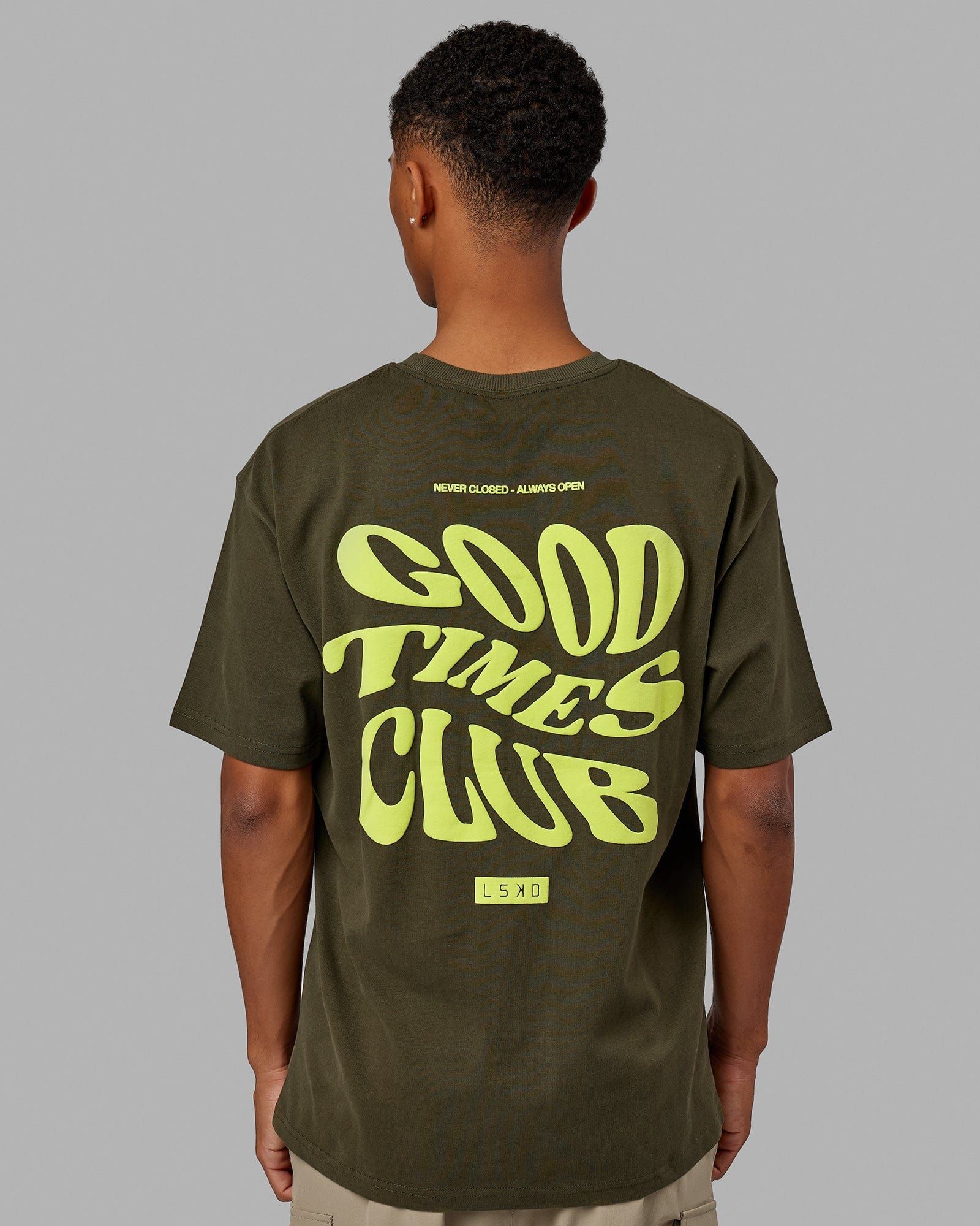 Unisex Good Times Heavyweight Tee Oversize - Forest Night-Mint sold by LSKD product image thumbnail 3