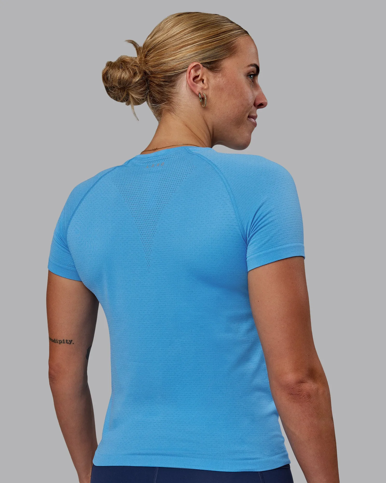 AeroFLX+ Seamless Tee - Azure Blue/Azure Blue sold by LSKD product image thumbnail 4