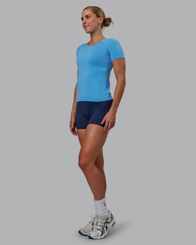 AeroFLX+ Seamless Tee - Azure Blue/Azure Blue sold by LSKD