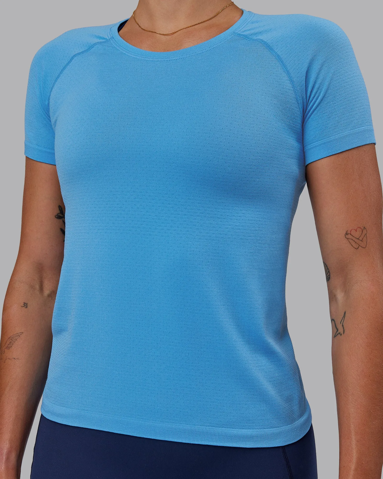 AeroFLX+ Seamless Tee - Azure Blue/Azure Blue sold by LSKD product image thumbnail 3