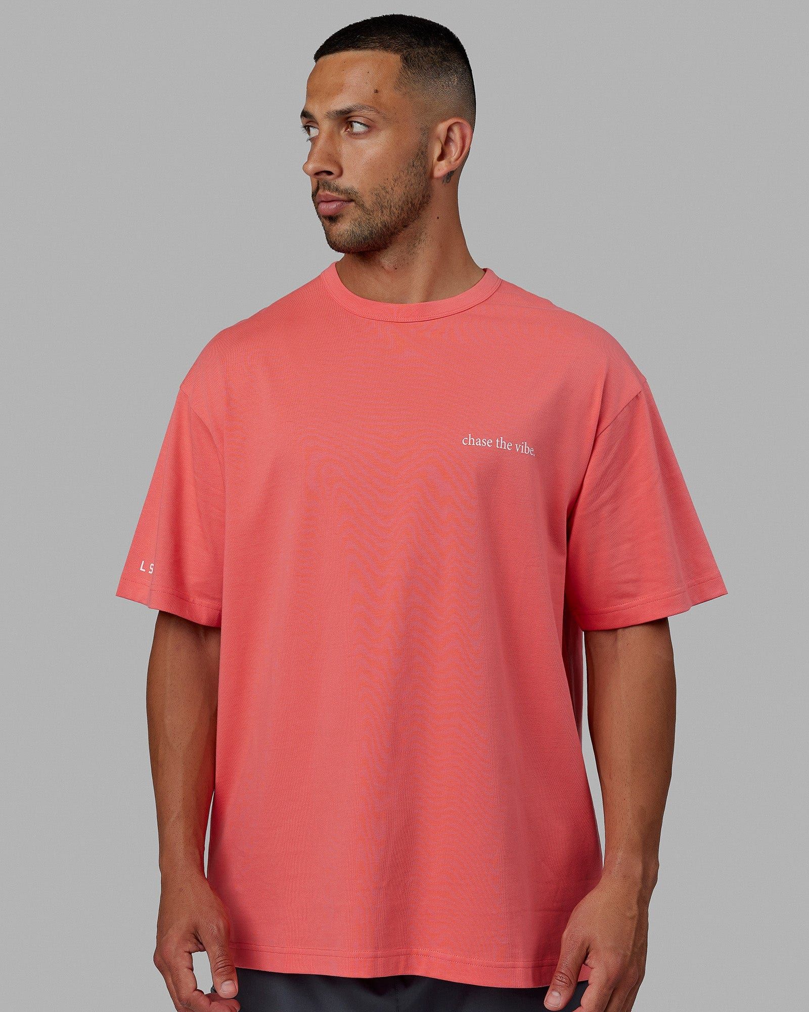 Unisex Taylor Tee Oversize - Coral sold by LSKD product image thumbnail 2