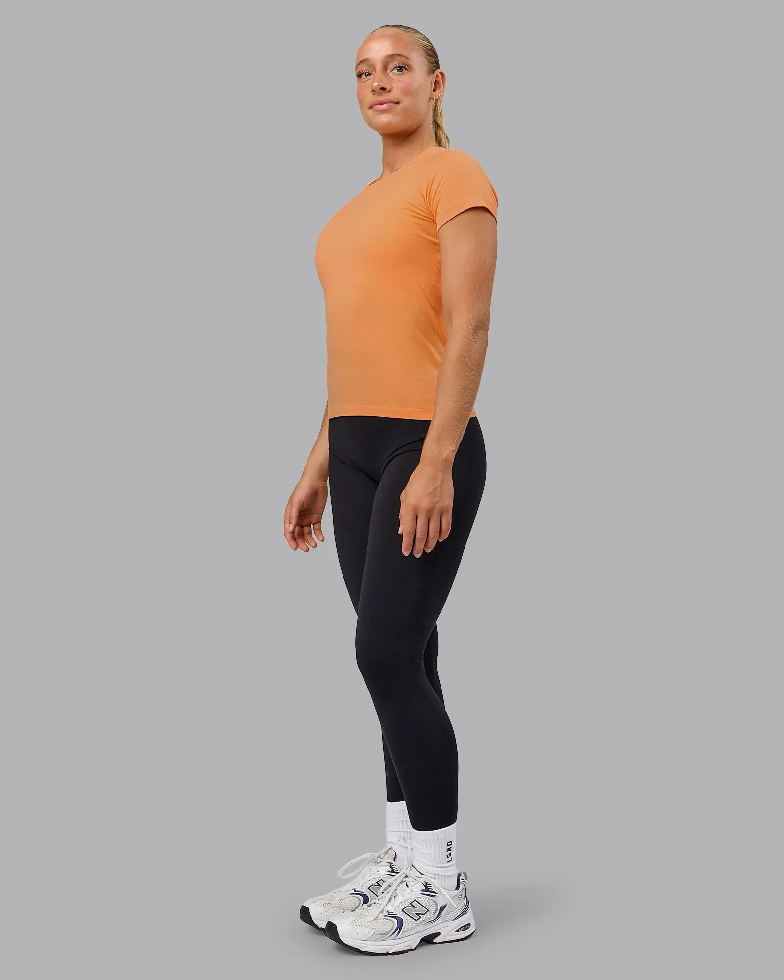 AeroFLX+ Seamless Tee - Cantaloupe/Cantaloupe sold by LSKD product image thumbnail 3