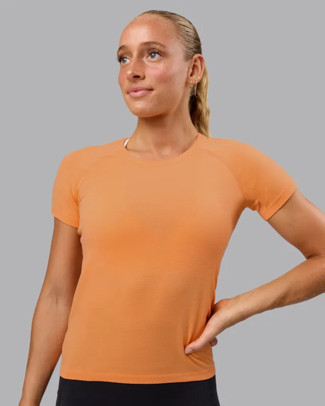 AeroFLX+ Seamless Tee - Cantaloupe/Cantaloupe sold by LSKD