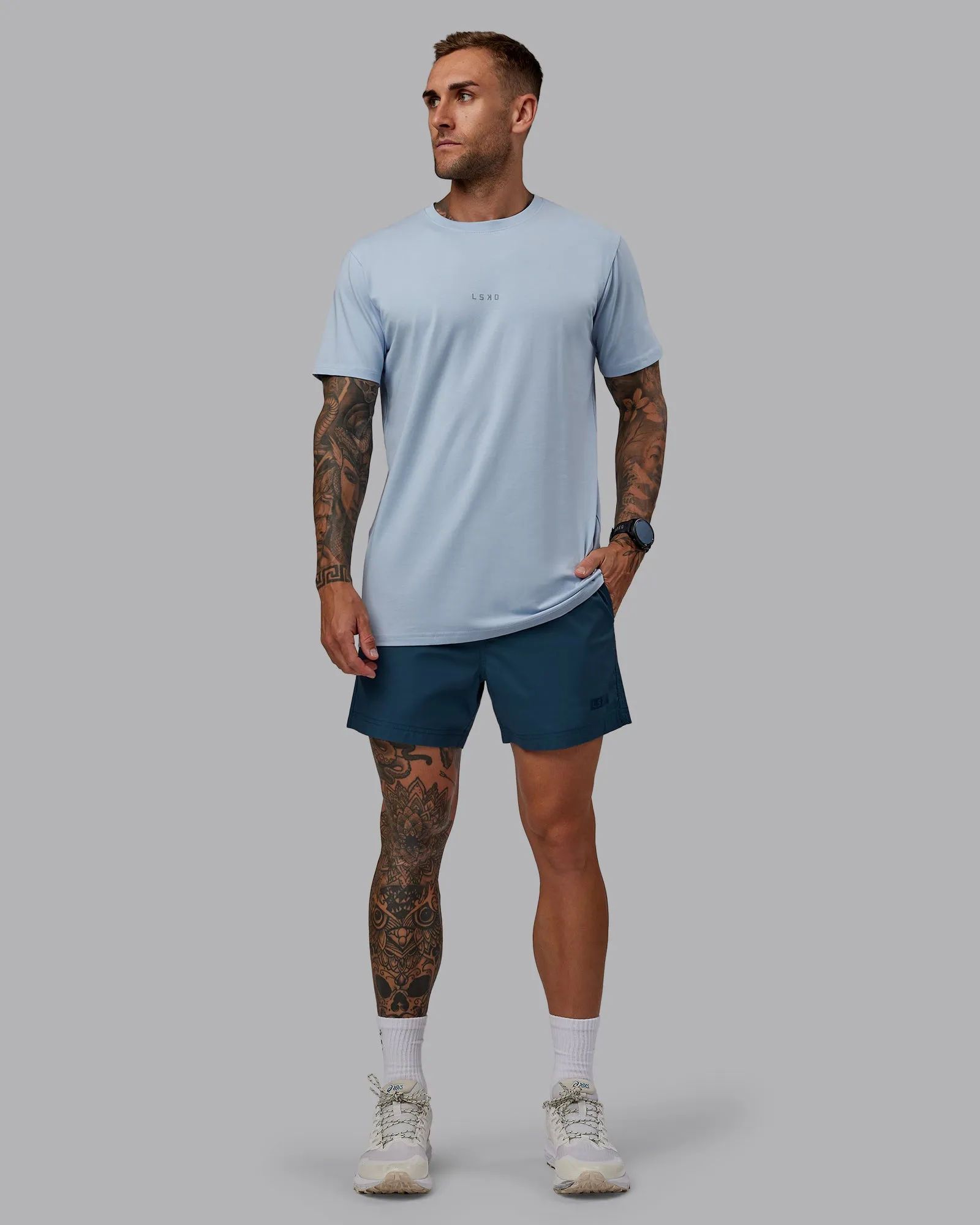 Daily 5" Short - Indigo sold by LSKD product image thumbnail 5