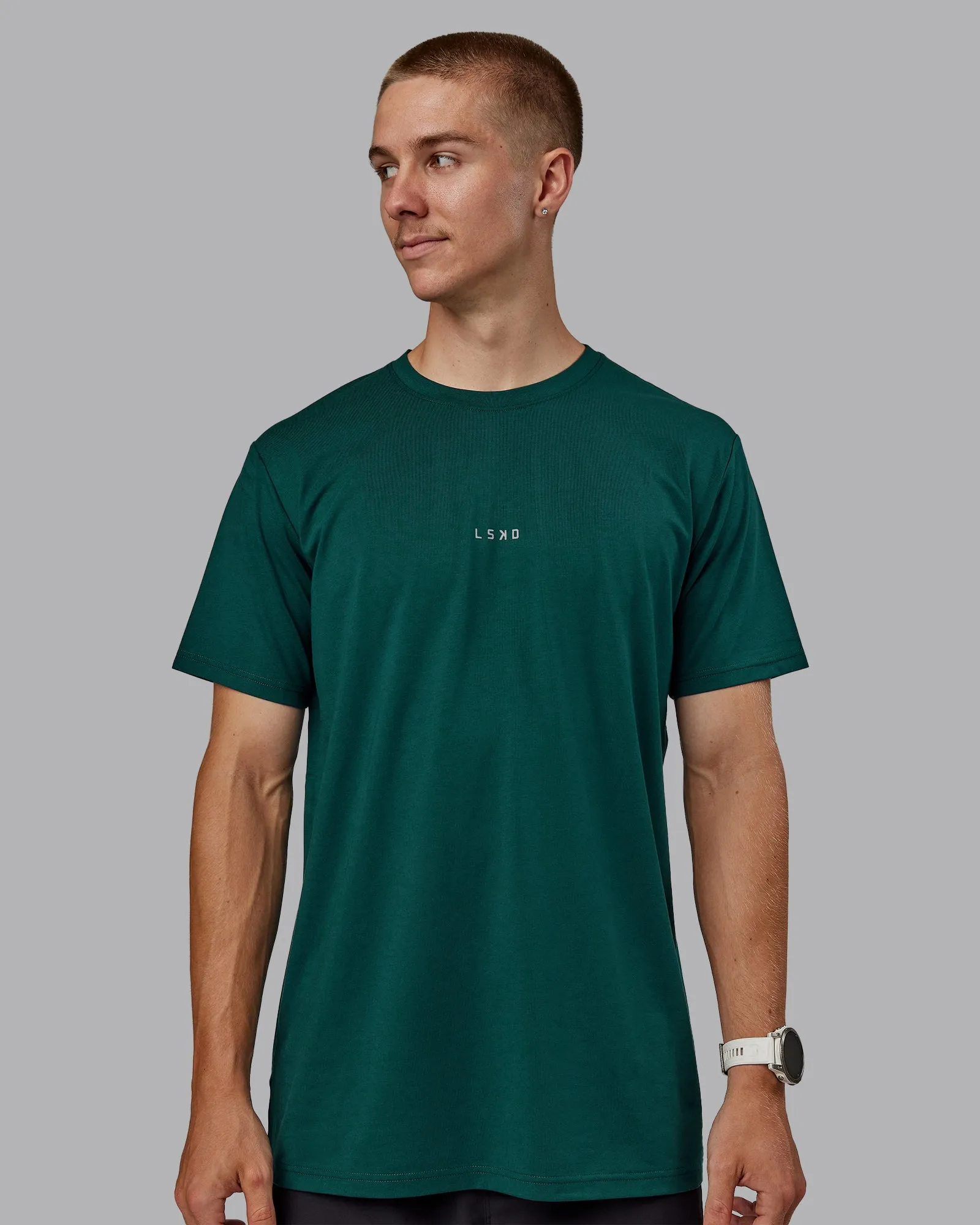 Base FLXCotton Tee - Dark Moss sold by LSKD