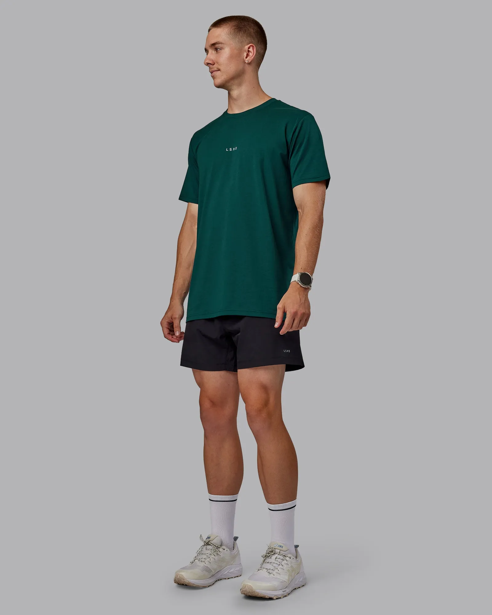 Base FLXCotton Tee - Dark Moss sold by LSKD product image thumbnail 2