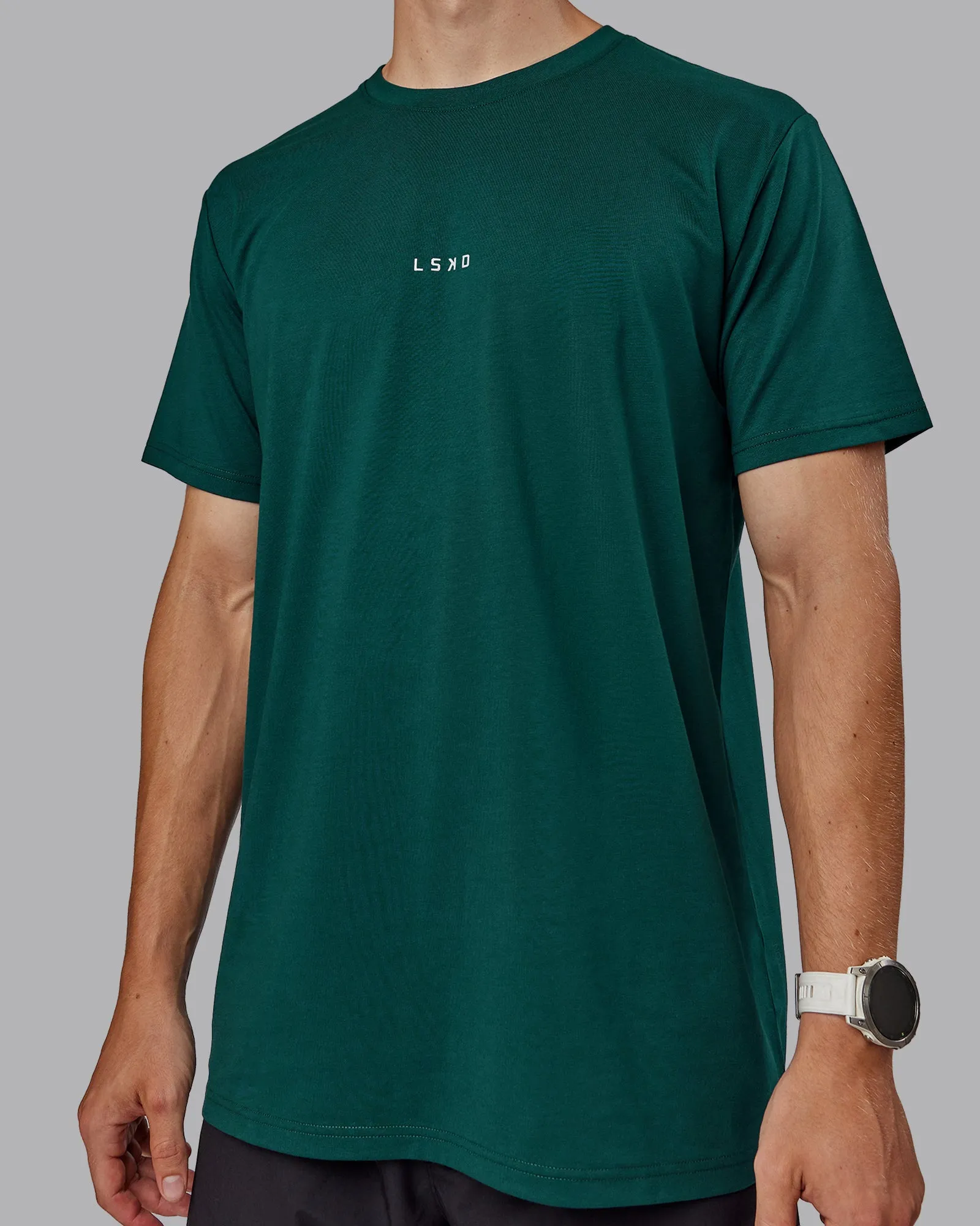 Base FLXCotton Tee - Dark Moss sold by LSKD product image thumbnail 4