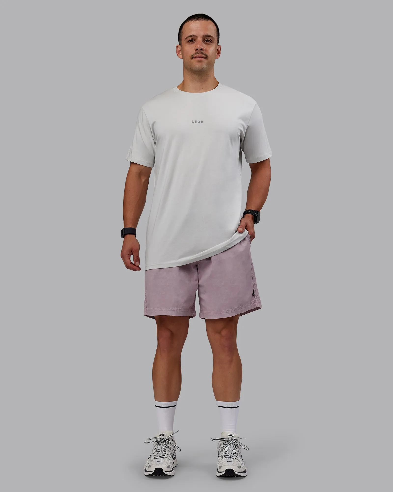 Washed Daily Short 7" - Greyish Purple sold by LSKD product image thumbnail 5