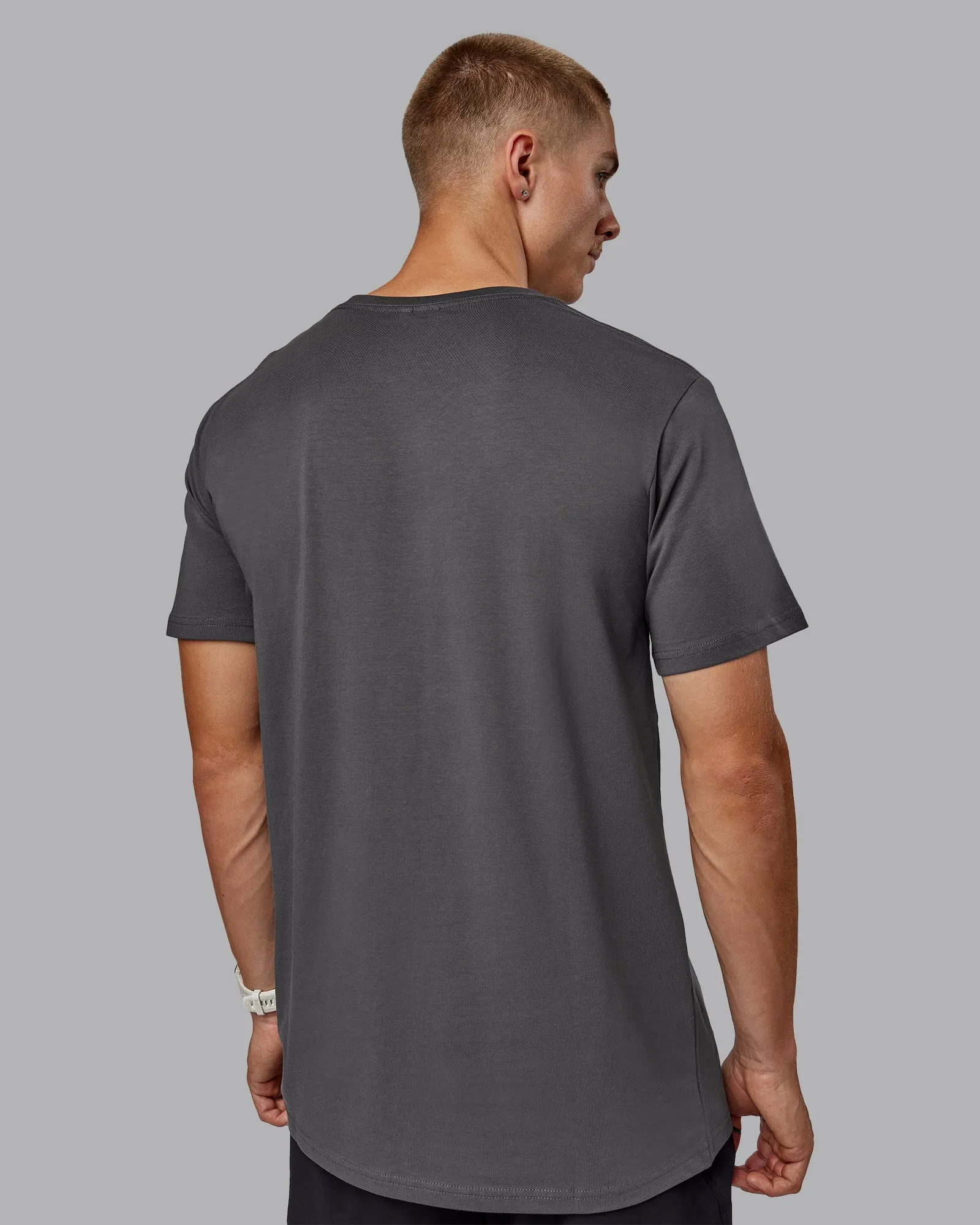 Base FLXCotton Tee - Dark Storm sold by LSKD product image thumbnail 4