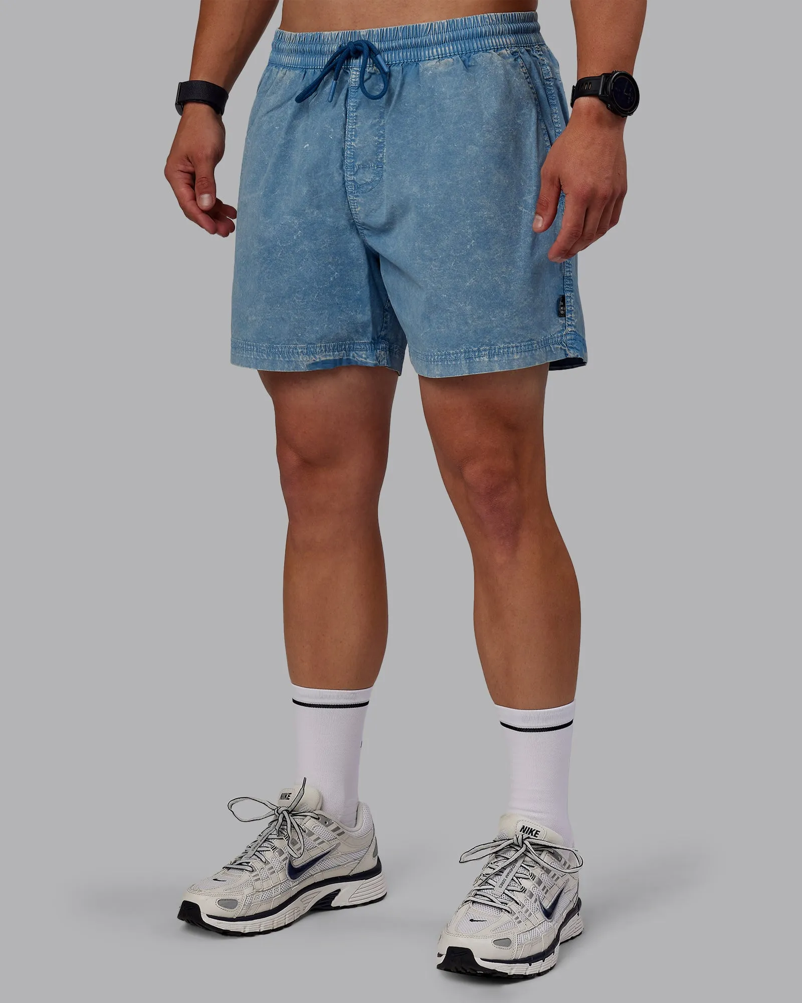 Washed Daily 5" Short - Elemental Blue sold by LSKD product image thumbnail 5