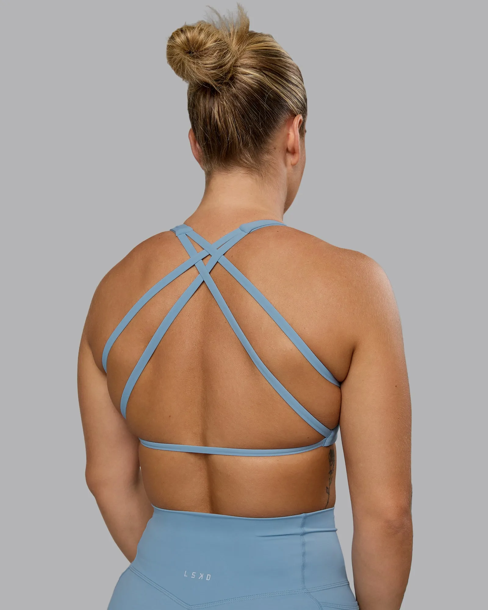 Aspire Sports Bra - Glacier Lake sold by LSKD product image thumbnail 4