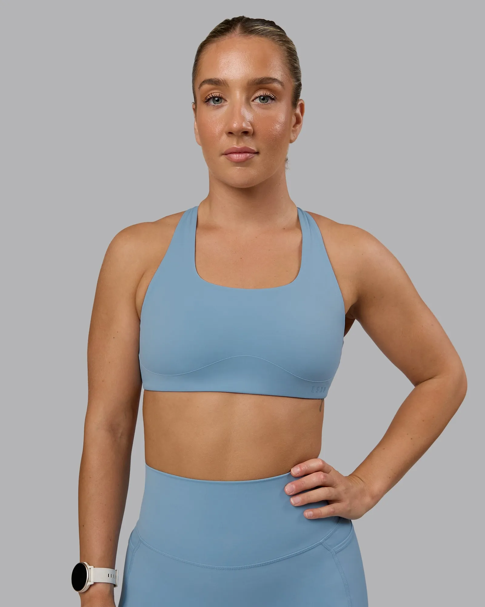 Aspire Sports Bra - Glacier Lake sold by LSKD product image thumbnail 5