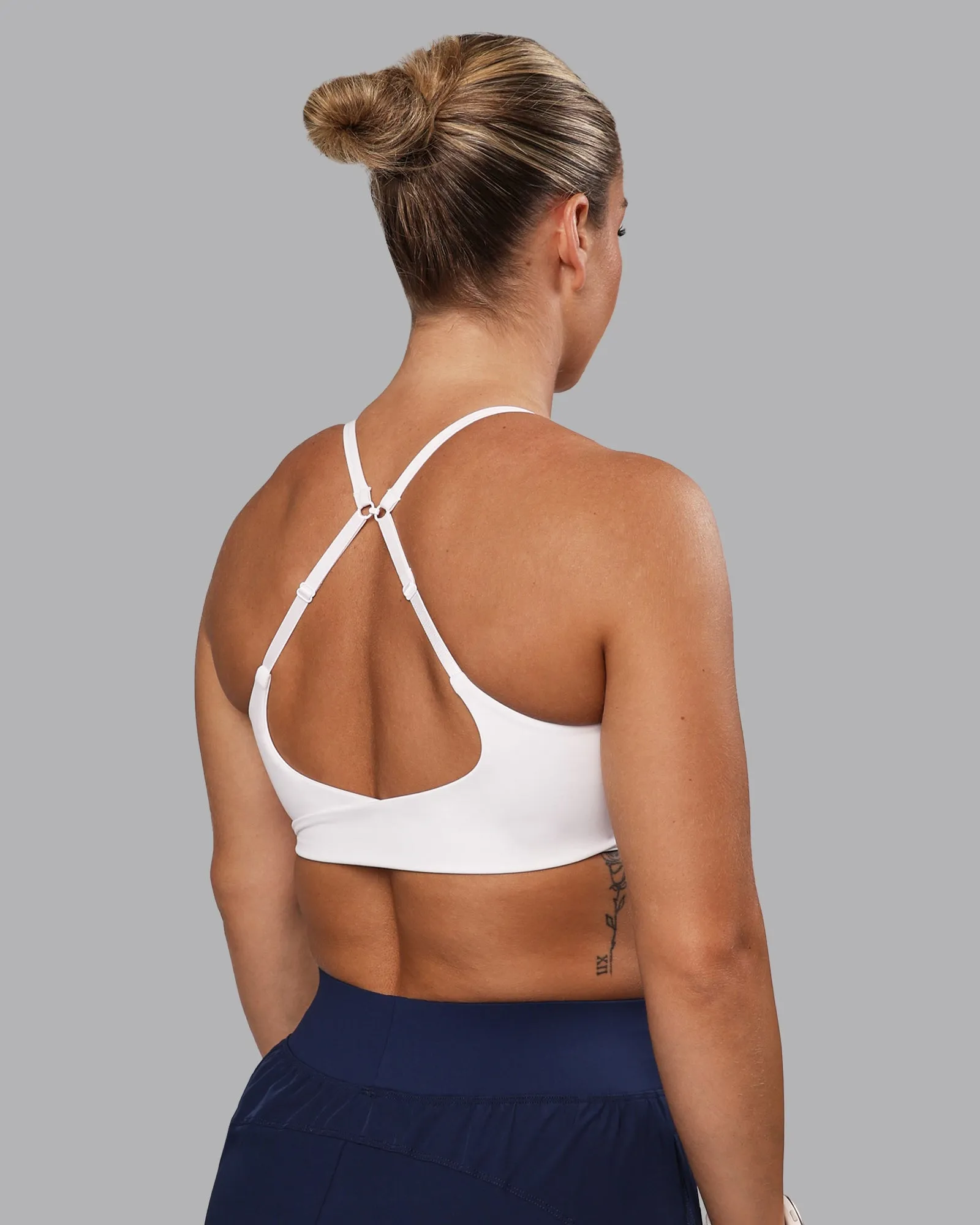 Twist Sports Bra - White sold by LSKD product image thumbnail 2