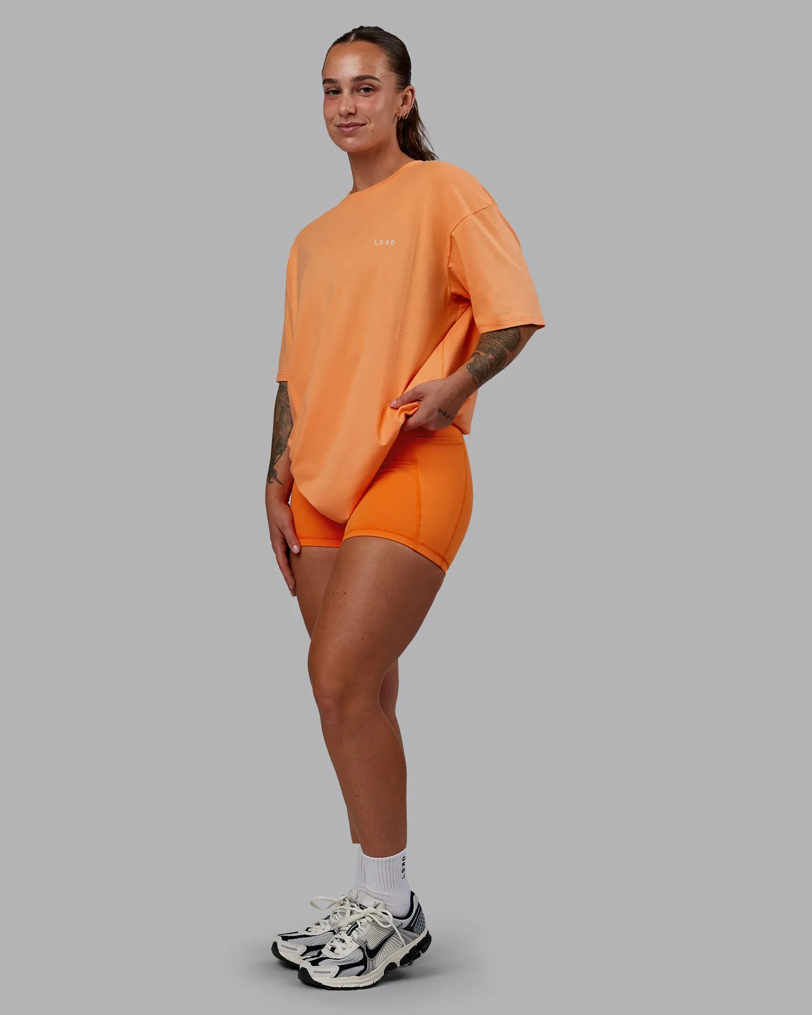 1% Better Value Series FLXCotton Tee Oversize - Sorbet-Festival Bloom sold by LSKD product image thumbnail 5