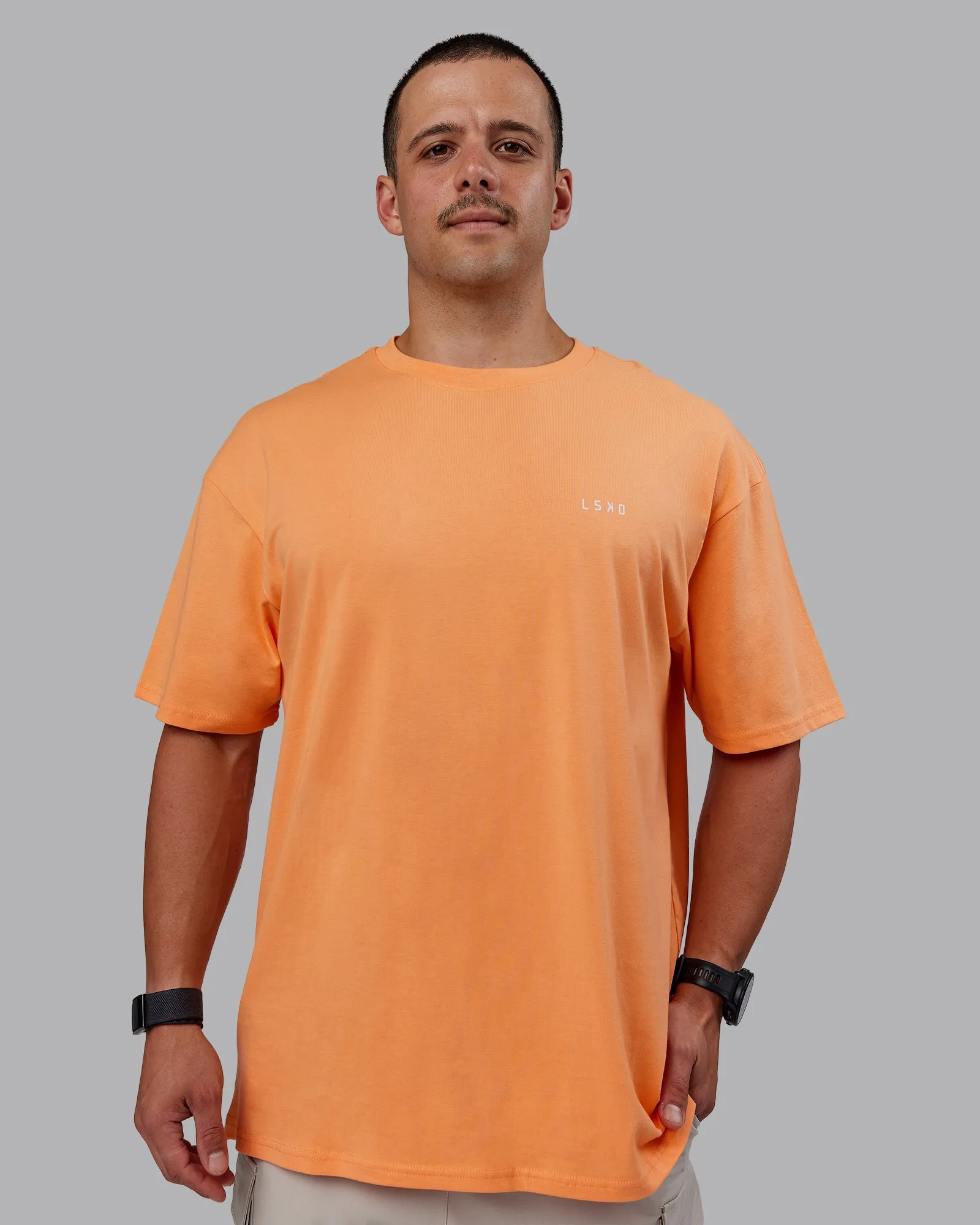 1% Better Value Series FLXCotton Tee Oversize - Sorbet-Festival Bloom sold by LSKD product image thumbnail 3