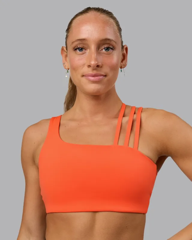Galvanise Sports Bra - Ultra Orange sold by LSKD