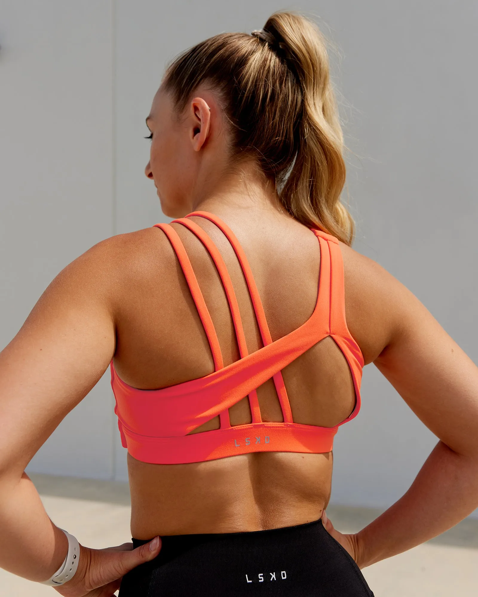 O.G. Galvanise Sports Bra - Ultra Orange sold by LSKD product image thumbnail 2