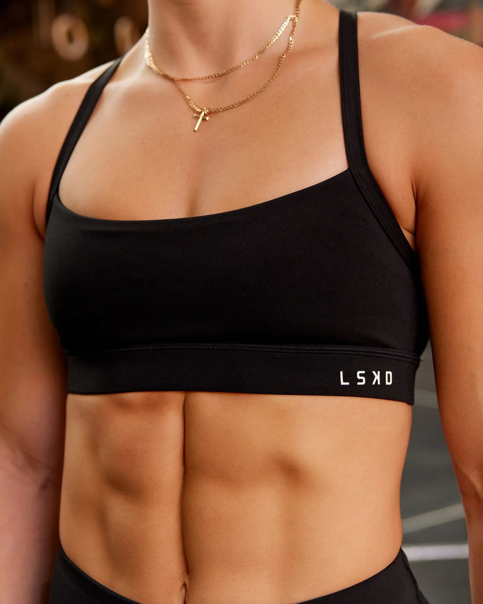 Momentum Sports Bra - Black sold by LSKD product image thumbnail 4