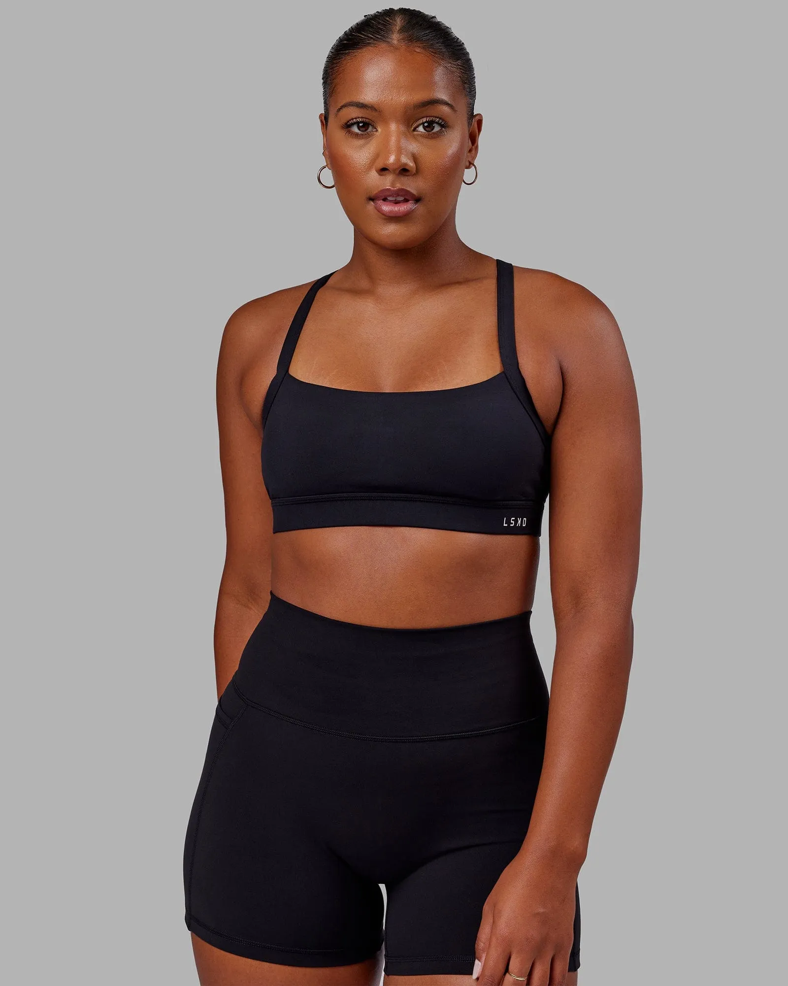 Momentum Sports Bra - Black sold by LSKD product image thumbnail 3