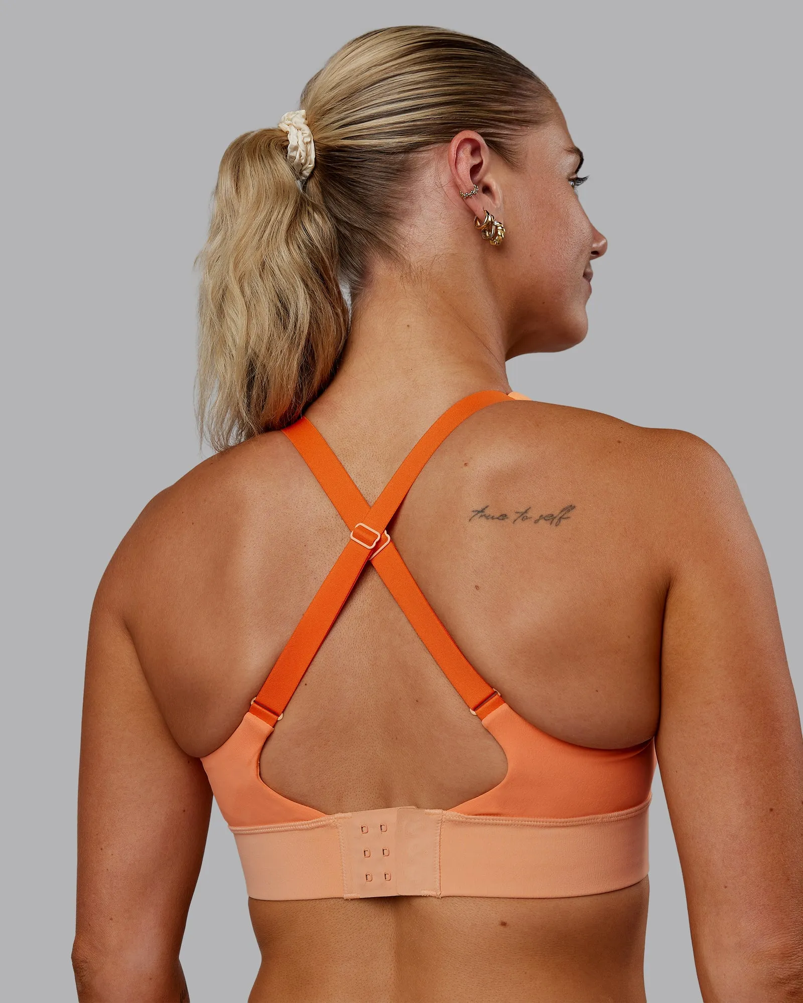 Accelerate Sports Bra - Cantaloupe Colourblock sold by LSKD product image thumbnail 2