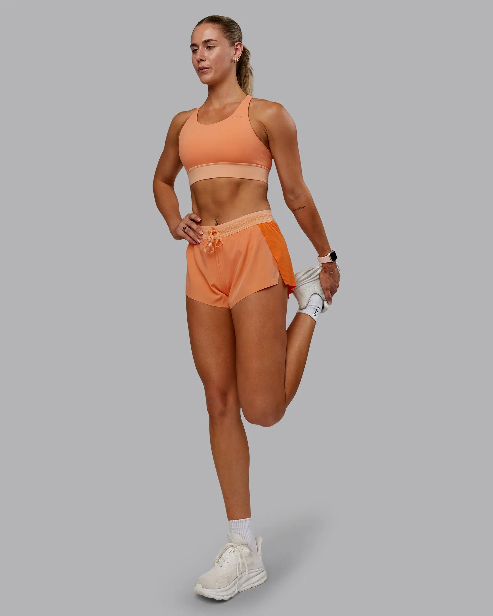 Accelerate Sports Bra - Cantaloupe Colourblock sold by LSKD product image thumbnail 5