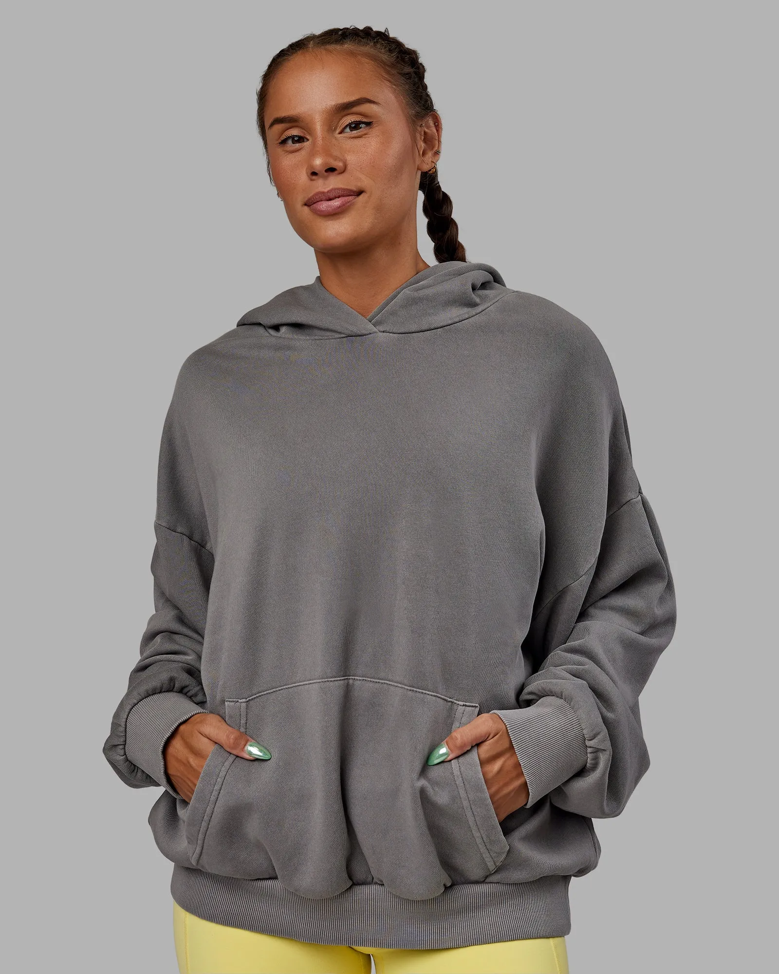 Unisex WZA25 Washed Hoodie Oversize - Storm Front sold by LSKD product image thumbnail 5