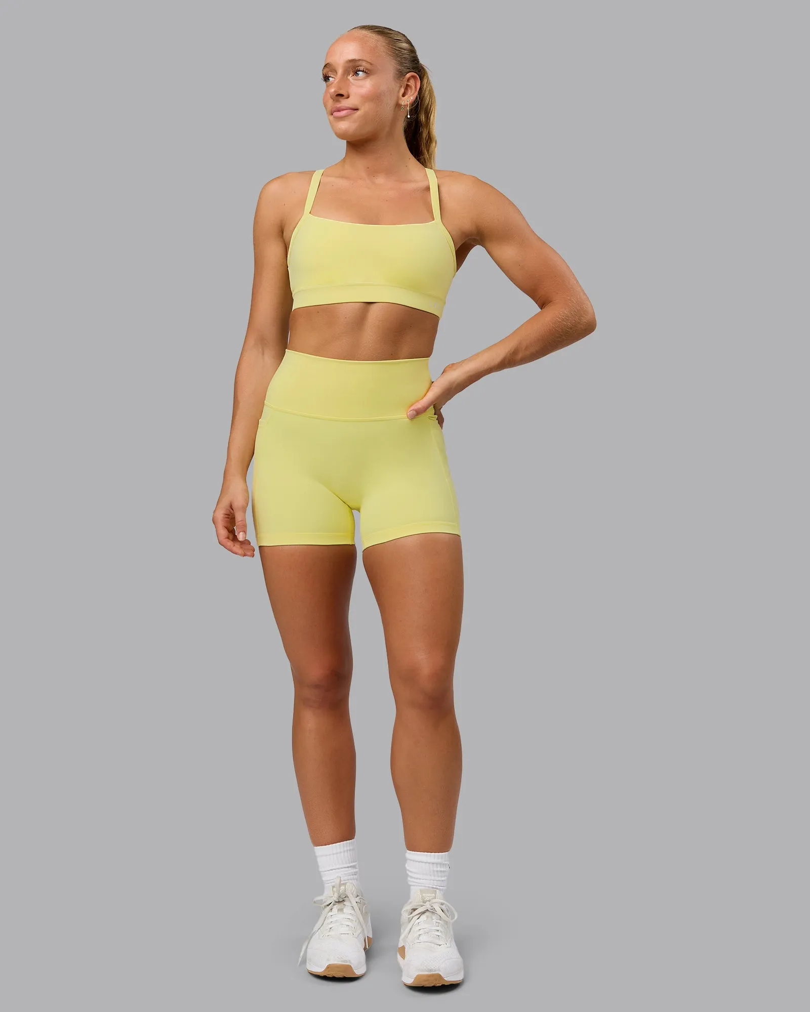 Fusion X-Short Tight With Pockets - Lemon Fizz sold by LSKD