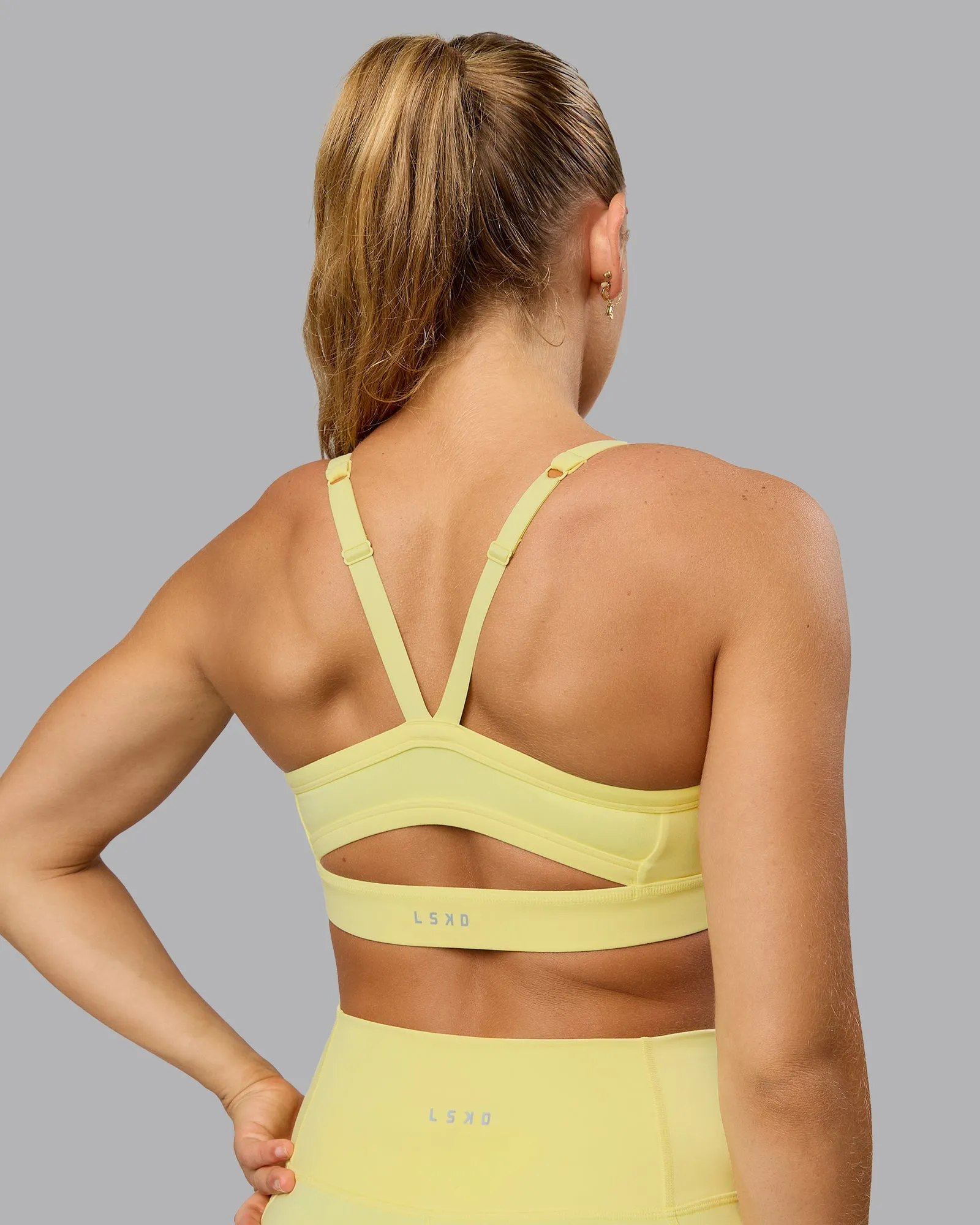Momentum Sports Bra - Lemon Fizz sold by LSKD product image thumbnail 2