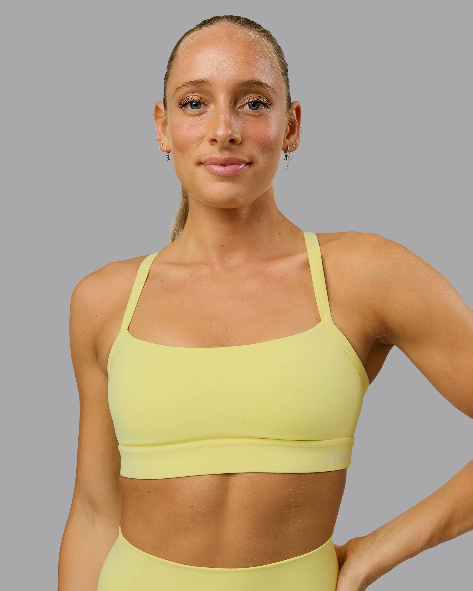 Momentum Sports Bra - Lemon Fizz sold by LSKD product image thumbnail 4