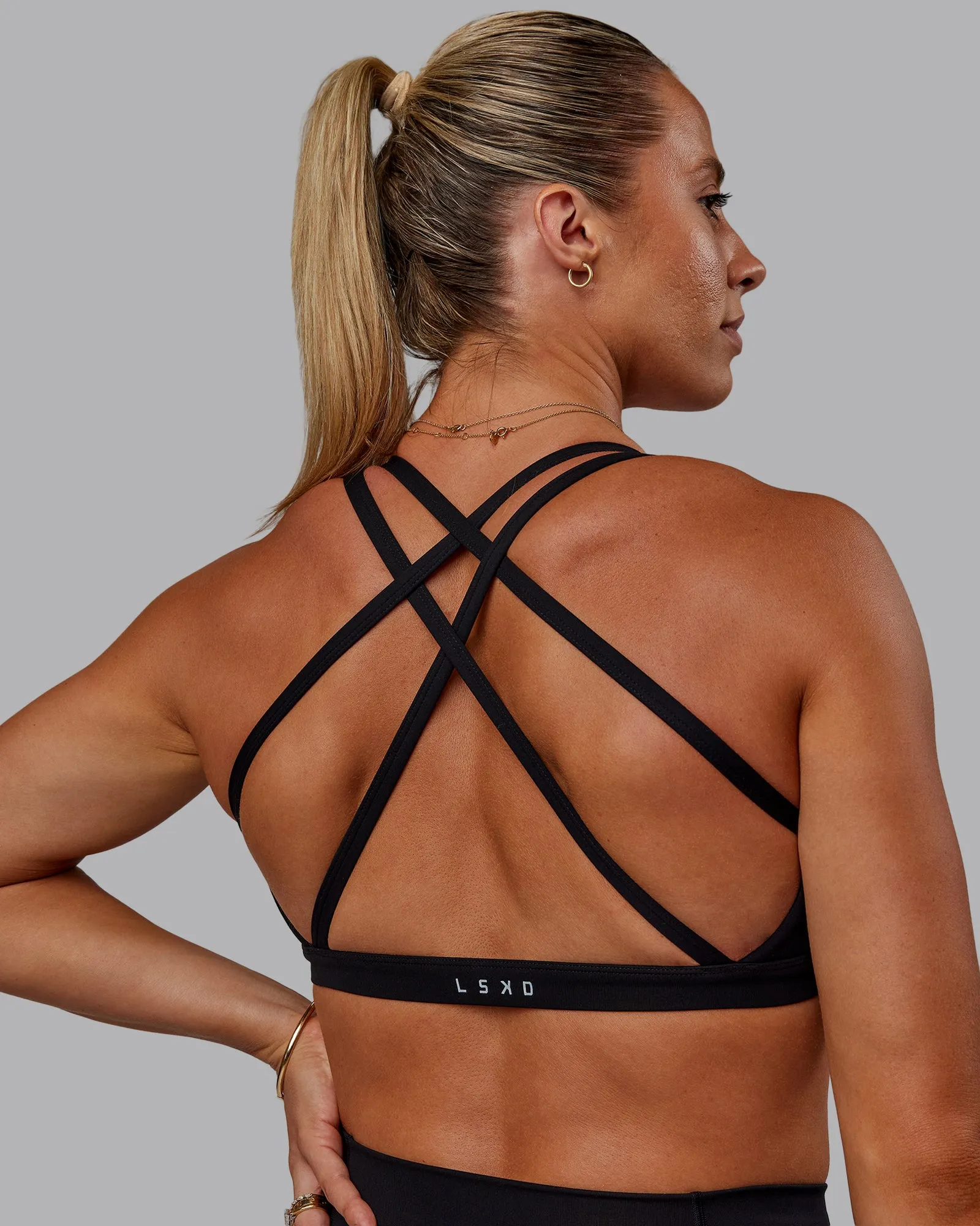 Bree Masters Velocity Sports Bra - Black sold by LSKD product image thumbnail 2