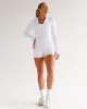 Bree Masters Stride Zip Through Cropped Jacket - White sold by LSKD