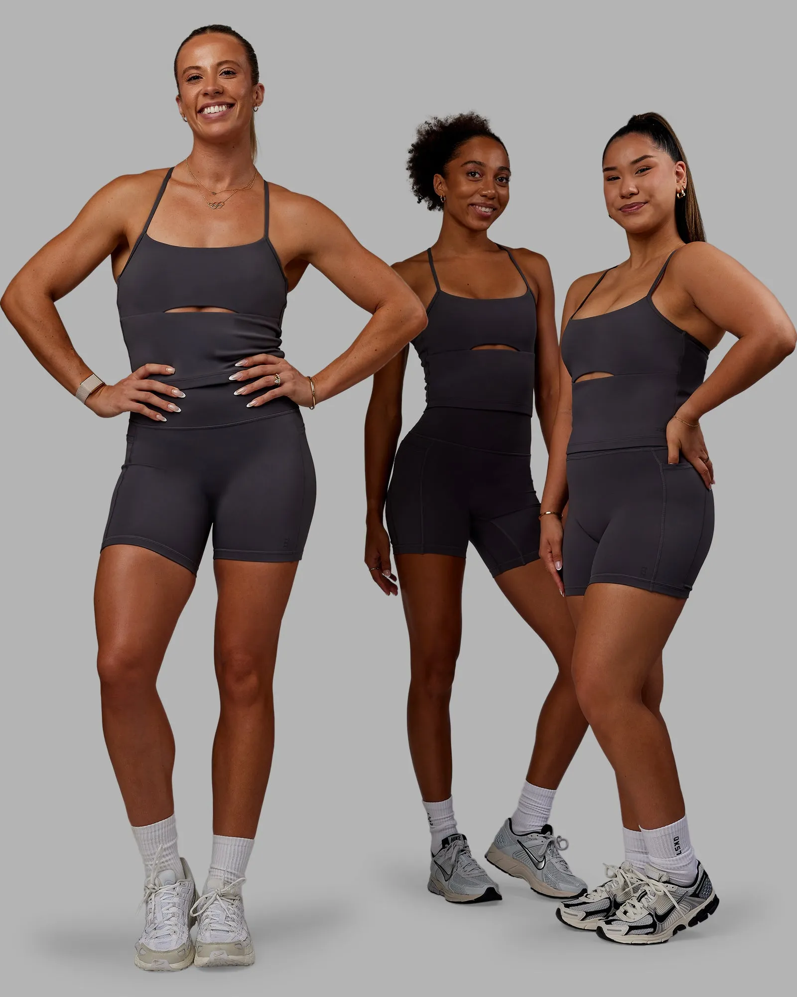 Bree Masters x Fusion Mid Short with Pockets - Stormy sold by LSKD product image thumbnail 5