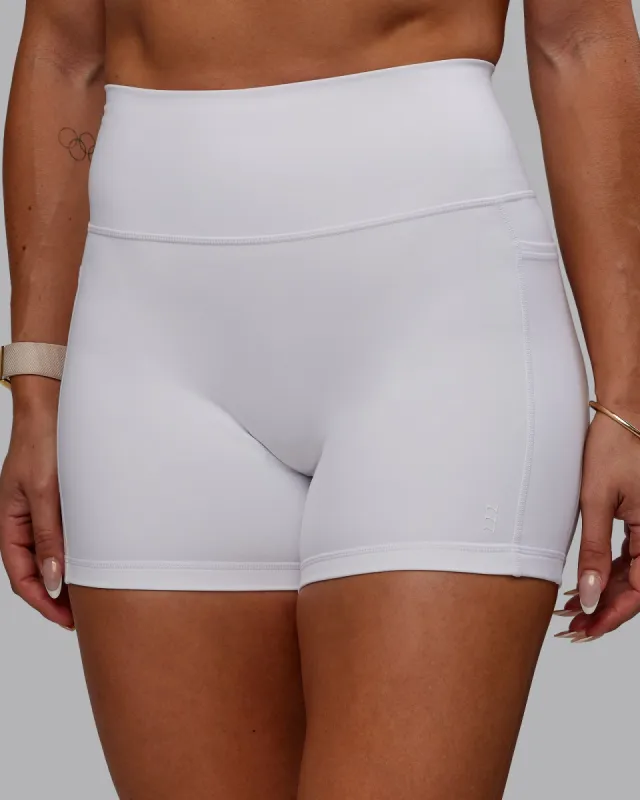 Bree Masters x Fusion X-Short with Pockets - White sold by LSKD