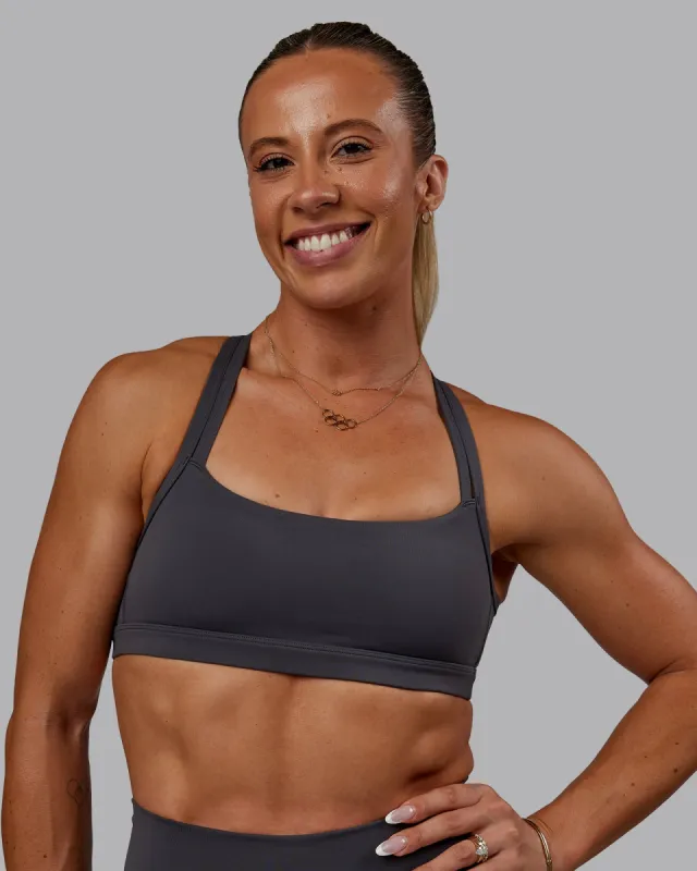 Bree Masters Velocity Sports Bra - Stormy sold by LSKD