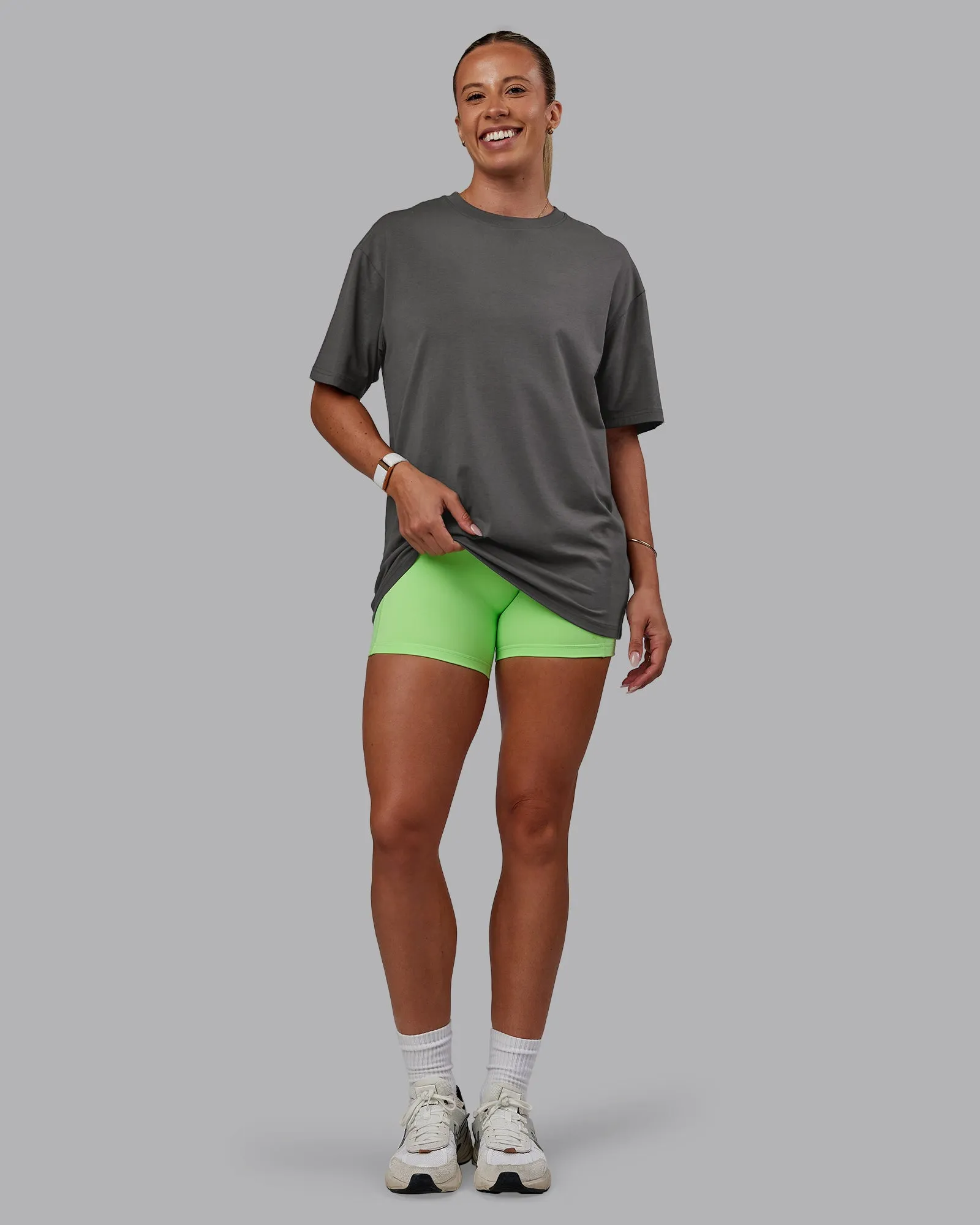 Bree Masters Vision FLXCotton Tee Oversize - Stormy-Pastel Lime sold by LSKD product image thumbnail 5