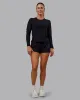 Cadence Long Sleeve Tee - Black sold by LSKD