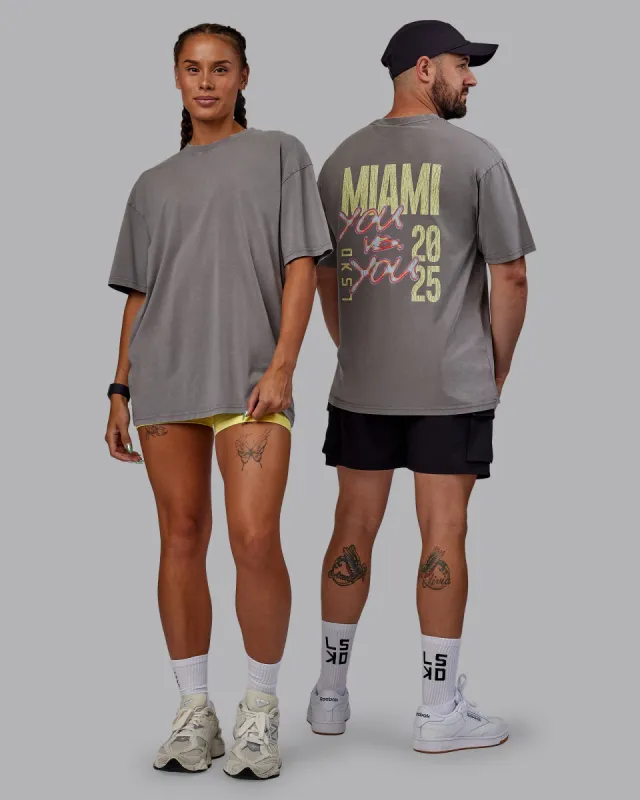 WZA25 Washed FLXCotton Oversized Tee - Storm Front-Lemon Fizz sold by LSKD