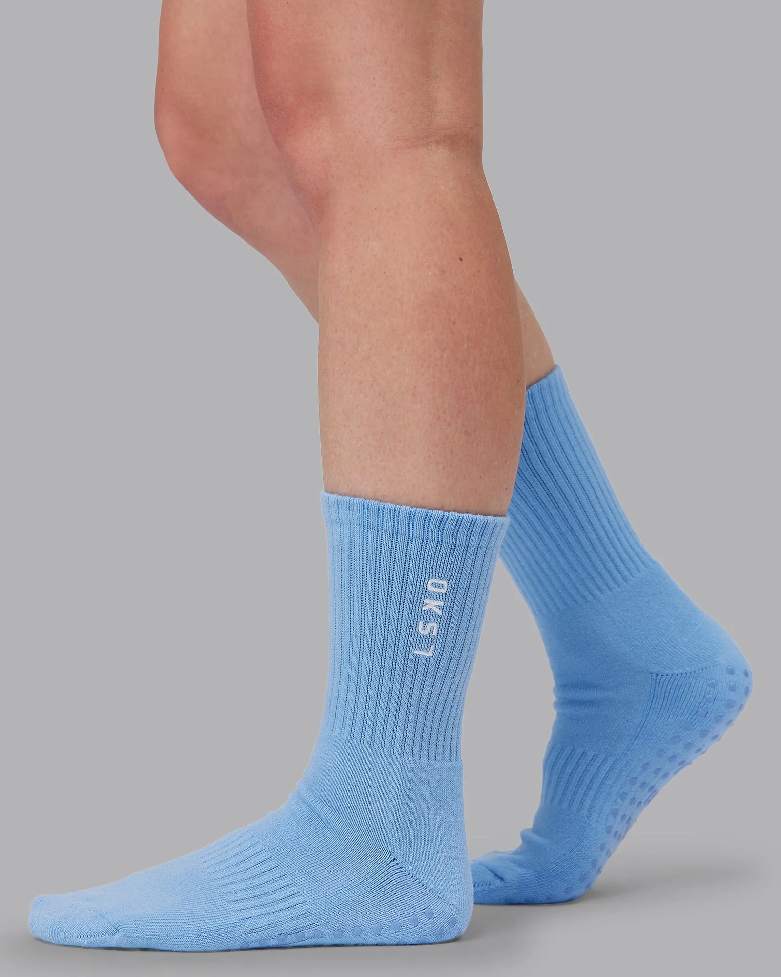 Signal Crew Pilates Grip Sock - Glaciar Lake-White sold by LSKD product image thumbnail 3