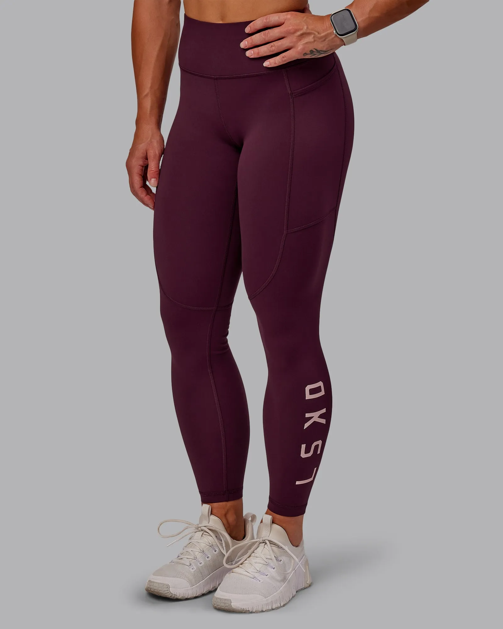 Rep 7/8 Length Tight - Cherry Lacquer-Marshmallow sold by LSKD product image thumbnail 5