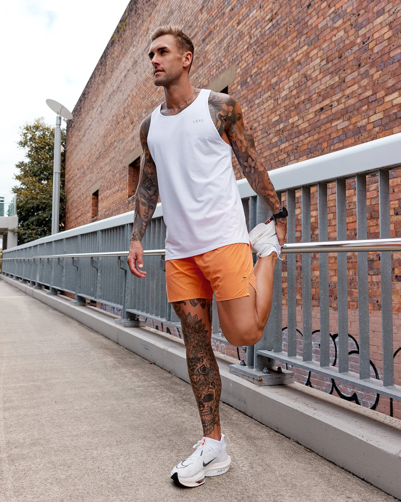 UltraAir 6" Lined Performance Shorts - Nectarine sold by LSKD product image thumbnail 4