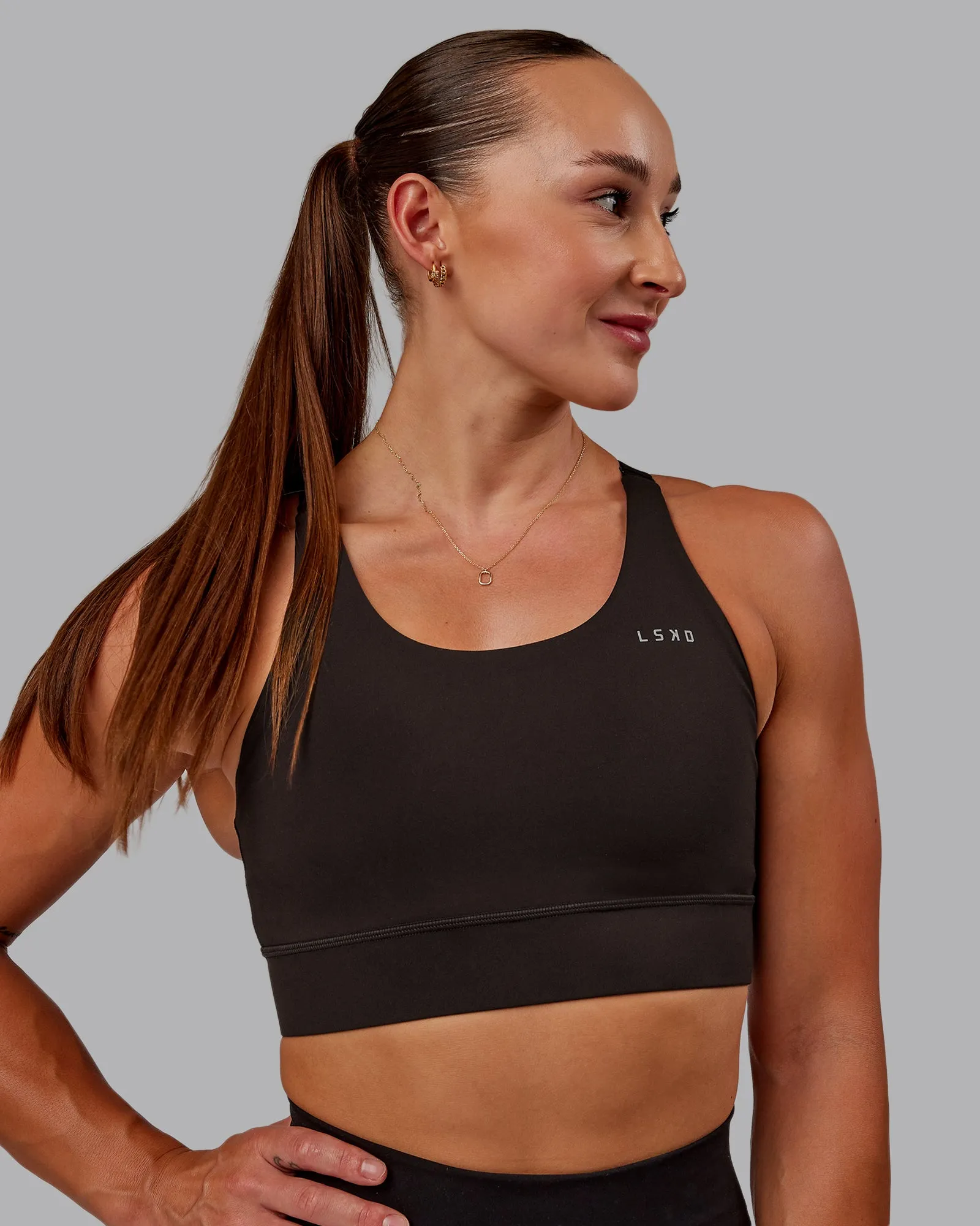 Accelerate Sports Bra - Dark Walnut sold by LSKD