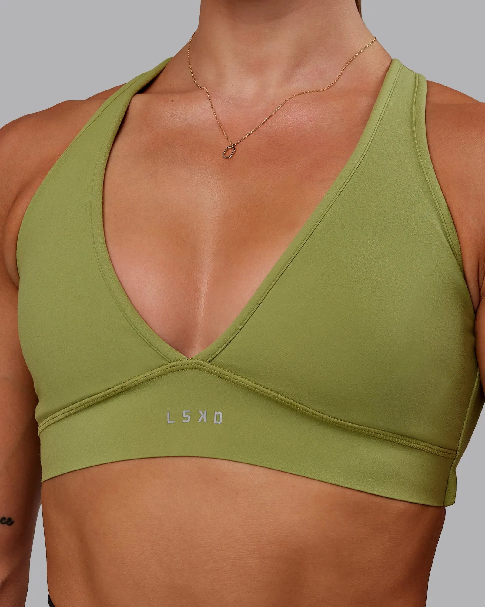 Stamina Sports Bra - Moss Stone sold by LSKD product image thumbnail 5