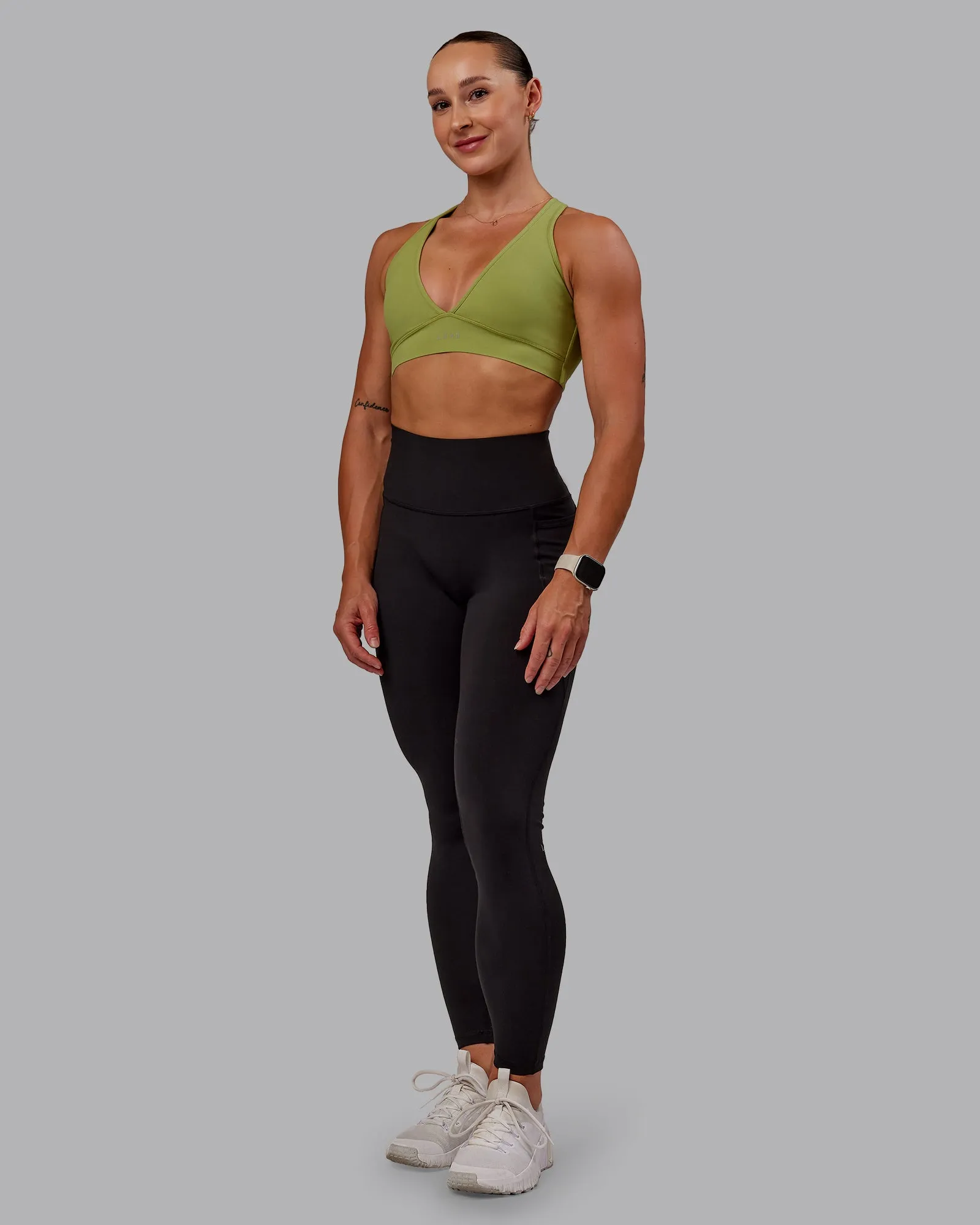 Stamina Sports Bra - Moss Stone sold by LSKD product image thumbnail 4