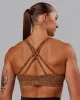 Nirvana Sports Bra - Caramel Agile Print sold by LSKD
