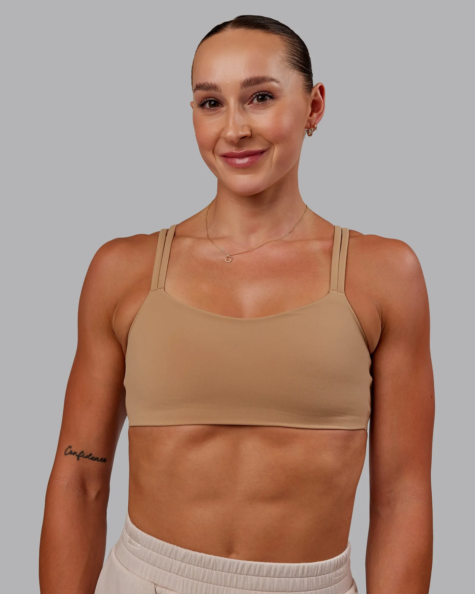 Vantage Sports Bra - Warm Smoke sold by LSKD