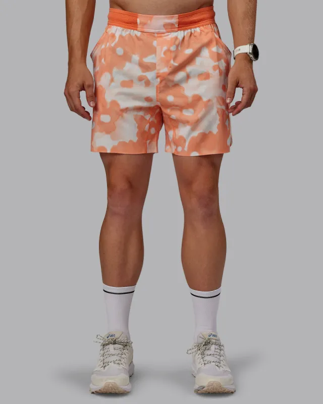 Grand Slam 6" Short - Wildflower Cantaloupe sold by LSKD